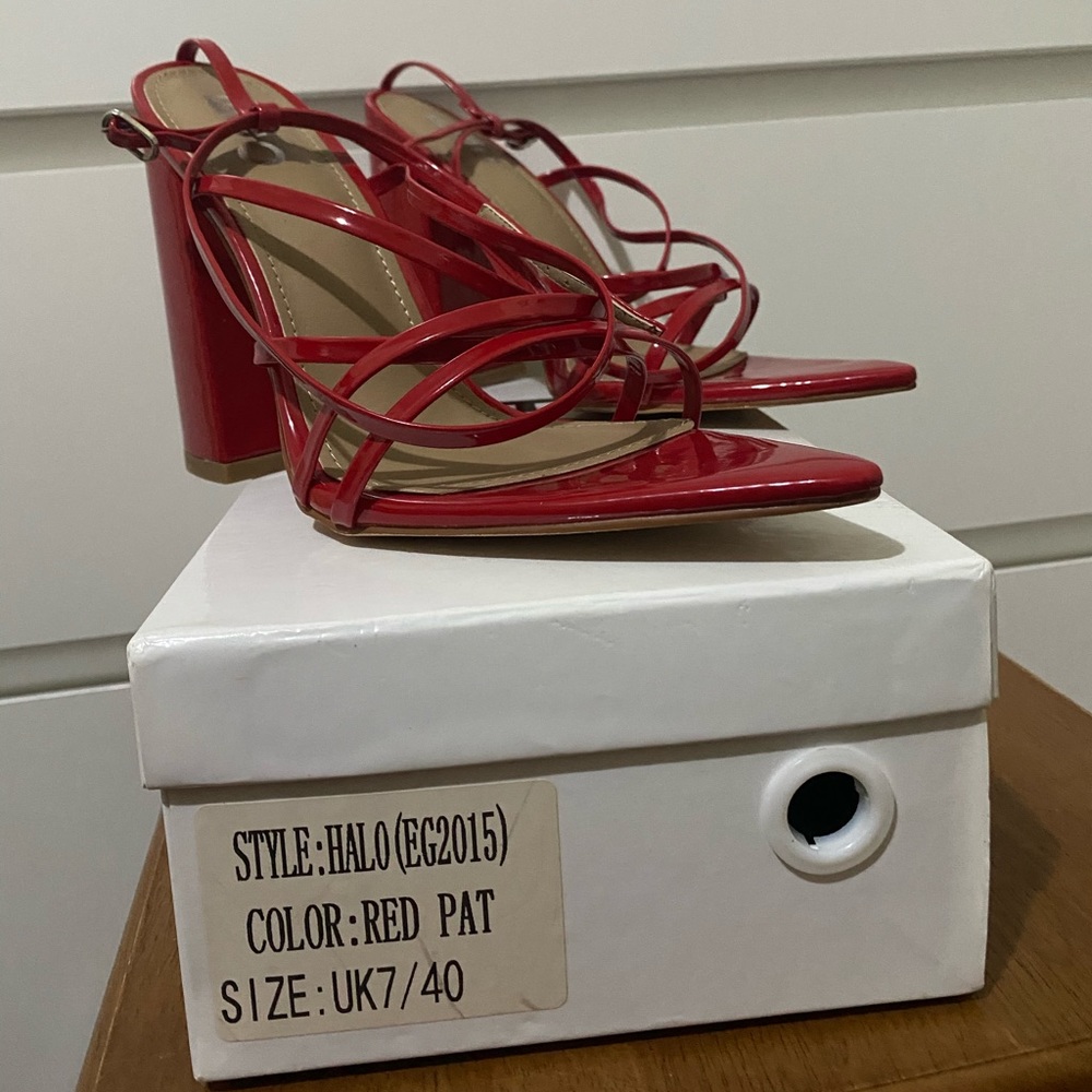 Red Strapped Heels